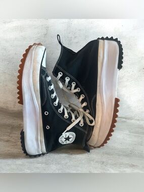 Converse Black & White Platform High-Top Sneakers Chuck Taylor Unisex